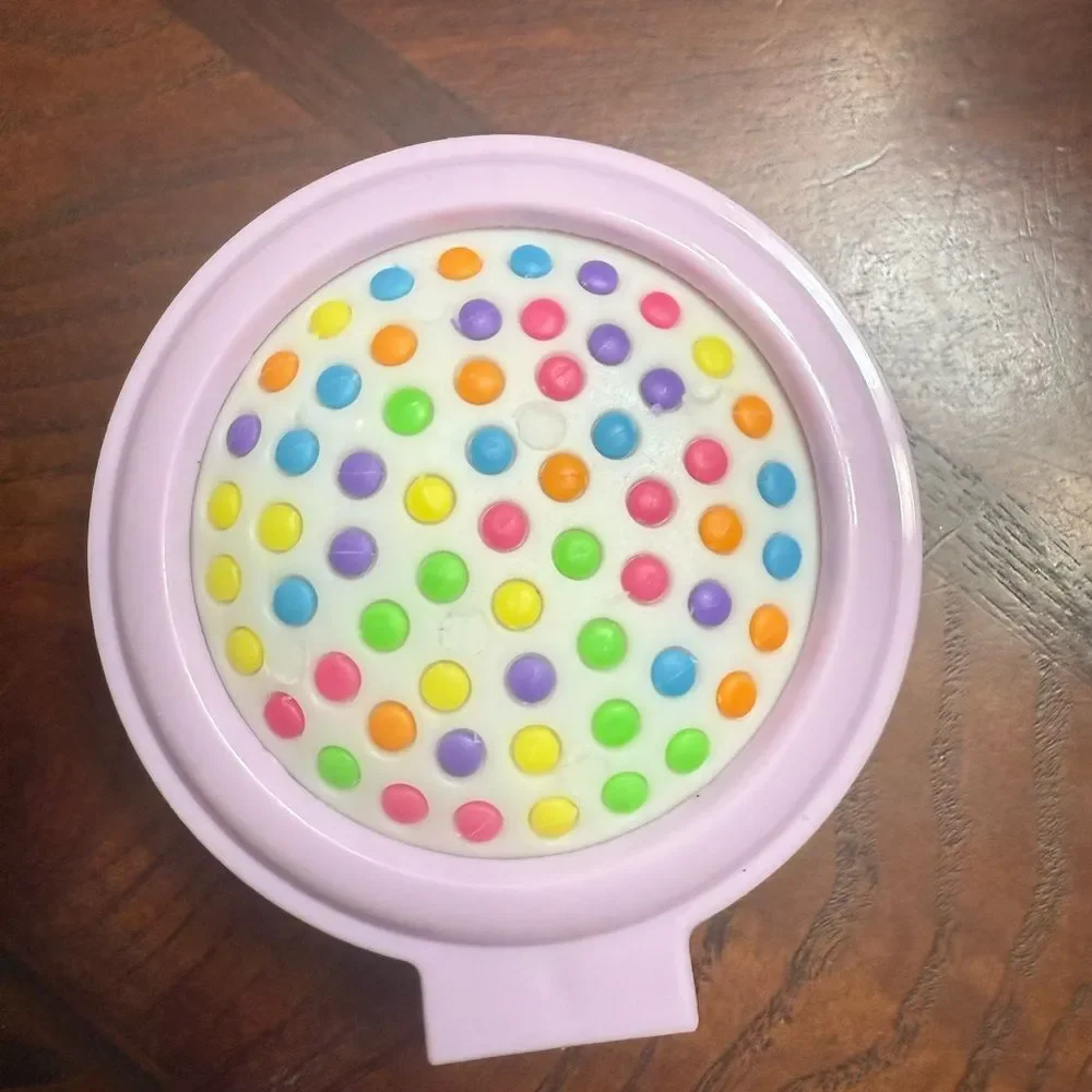 New labubu Cute Purple Compact mirror hair brush